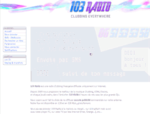 Tablet Screenshot of 103radio.fr